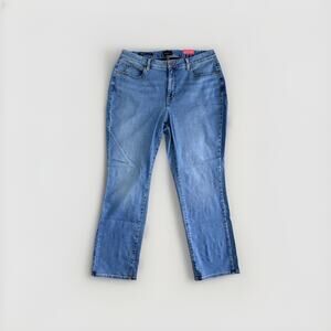 Talbots Womens Curvy Plus Petite Jeans 16WP 16W Denim Straight Leg High Waist